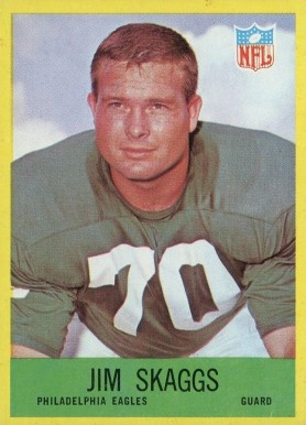 1967 Philadelphia Jim Skaggs #143 Football Card