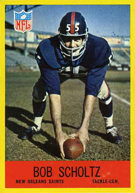 1967 Philadelphia Bob Scholtz #129 Football Card