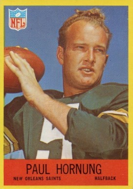 1967 Philadelphia Paul Hornung #123 Football Card