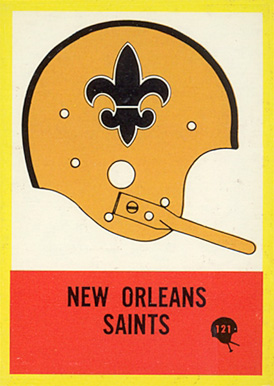 1967 Philadelphia New Orleans Saints Team #121 Football Card