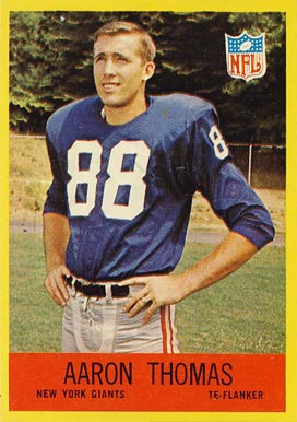 1967 Philadelphia Aaron Thomas #119 Football Card