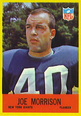 1967 Philadelphia Joe Morrison #116 Football Card