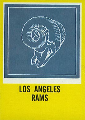 1967 Philadelphia Los Angeles Rams Insignia #96 Football Card
