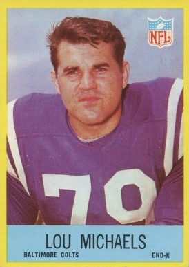 1967 Philadelphia Lou Michaels #22 Football Card