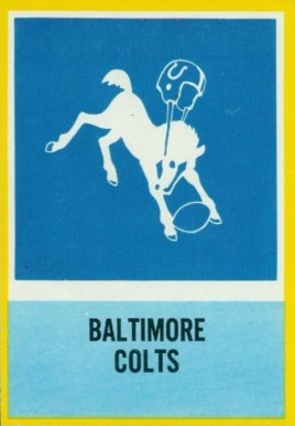 1967 Philadelphia Baltimore Colts Insignia #24 Football Card