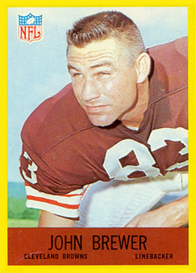 1967 Philadelphia Johnny Brewer #38 Football Card