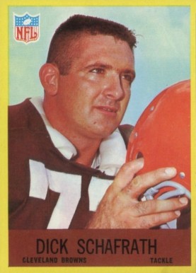 1967 Philadelphia Dick Schafrath #45 Football Card