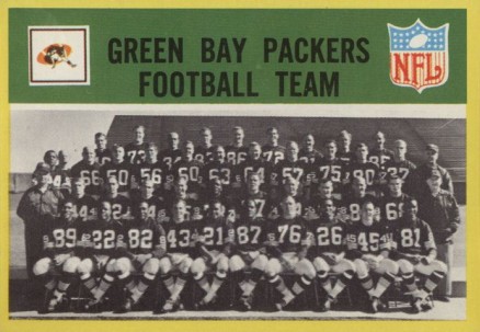 1967 Philadelphia Green Bay Packers Team #73 Football Card