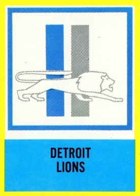 1967 Philadelphia Detroit Lions Insignia #72 Football Card