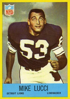 1967 Philadelphia Mike Lucci #67 Football Card