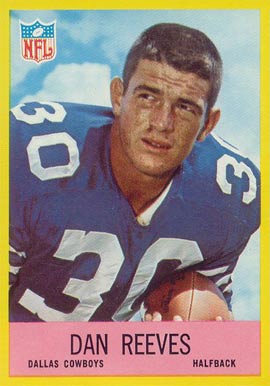 1967 Philadelphia Dan Reeves #58 Football Card