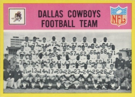 1967 Philadelphia Dallas Cowboys Team #49 Football Card