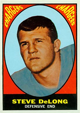 1967 Topps Steve Delong #128 Football Card