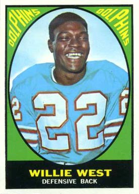 1967 Topps Willie West #80 Football Card