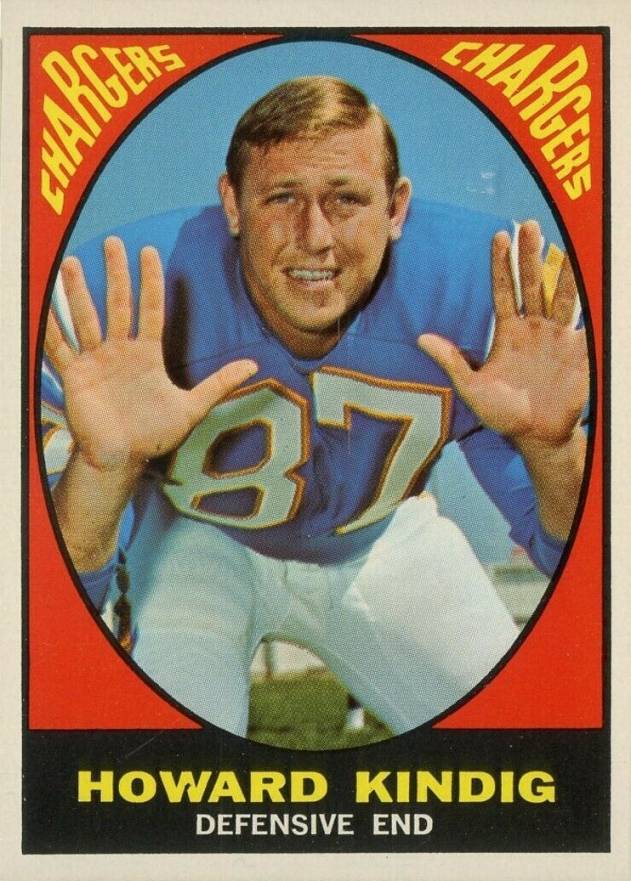 1967 Topps Howard Kindig #127 Football Card