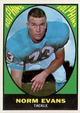 1967 Topps Norm Evans #85 Football Card