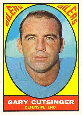 1967 Topps Gary Cutsinger #56 Football Card
