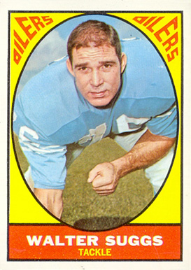 1967 Topps Walter Suggs #55 Football Card
