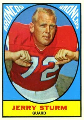 1967 Topps Jerry Sturm #39 Football Card