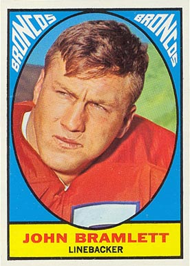 1967 Topps John Bramlett #38 Football Card