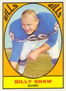 1967 Topps Billy Shaw #28 Football Card