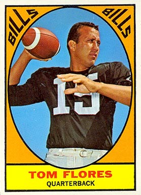 1967 Topps Tom Flores #16 Football Card