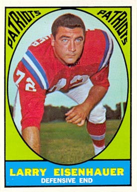 1967 Topps Larry Eisenhauer #9 Football Card