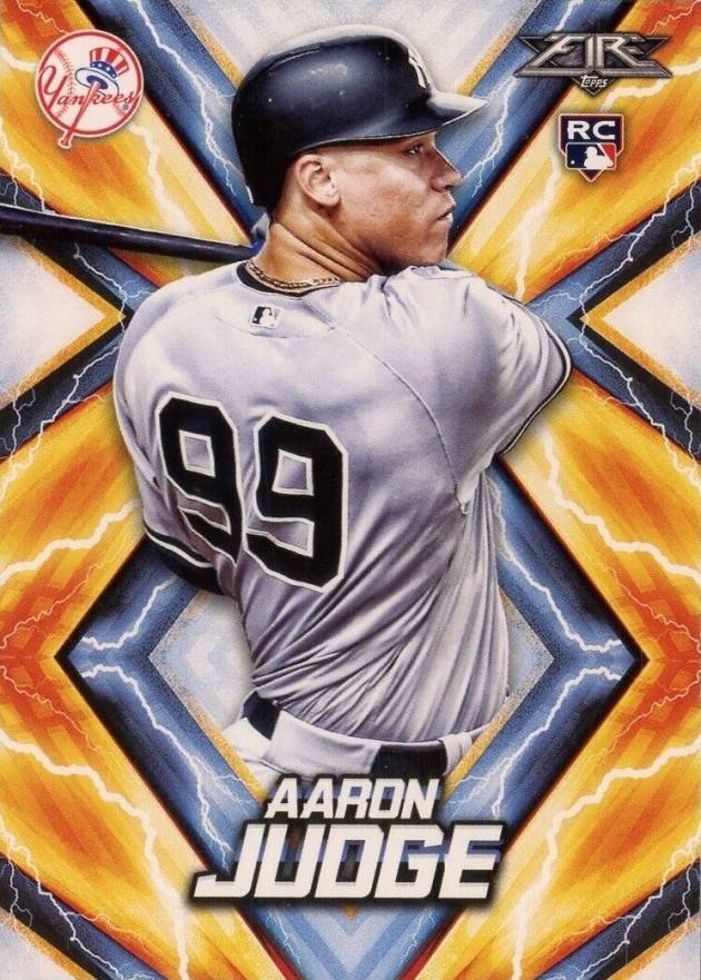2017 Topps Fire Aaron Judge #62 Baseball Card