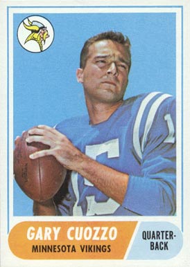 1968 Topps Gary Cuozzo #185 Football Card