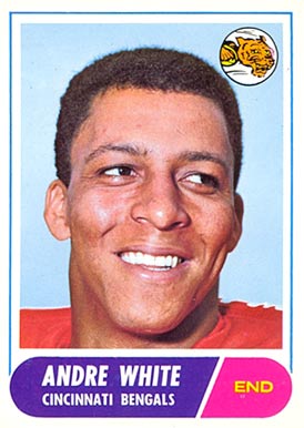 1968 Topps Andre White #148 Football Card
