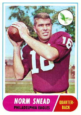 1968 Topps Norm Snead #110 Football Card