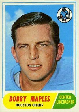 1968 Topps Bobby Maples #16 Football Card