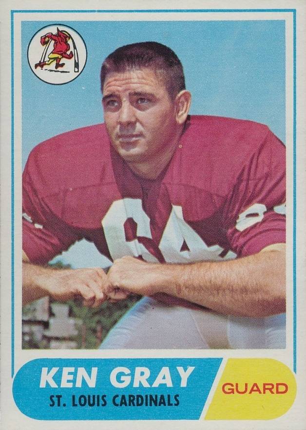 1968 Topps Ken Gray #138 Football Card