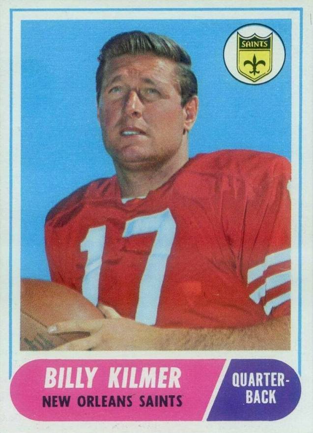 1968 Topps Bill Kilmer #186 Football Card