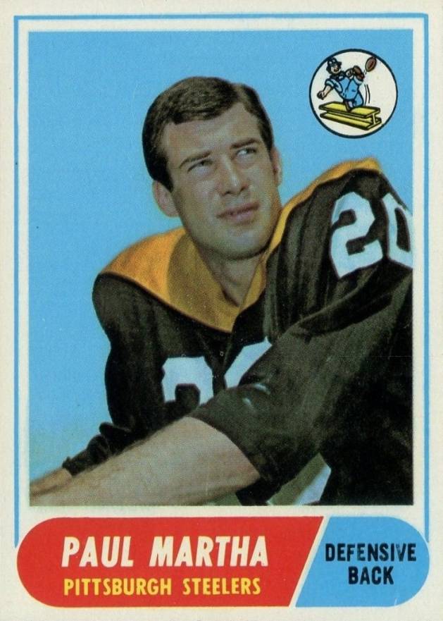 1968 Topps Paul Martha #111 Football Card