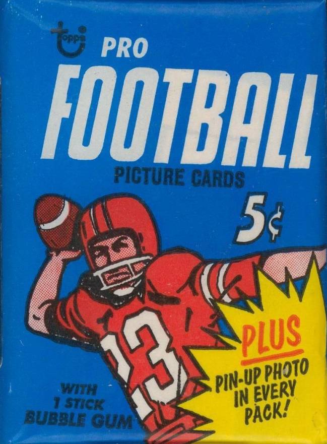 1968 Topps Wax Pack #WP Football Card