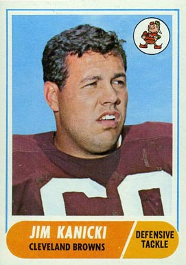 1968 Topps Jim Kanicki #180 Football Card