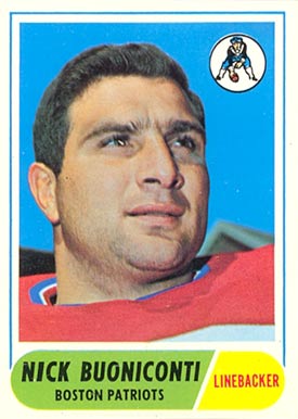 1968 Topps Nick Buoniconti #124 Football Card