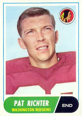 1968 Topps Pat Richter #114 Football Card
