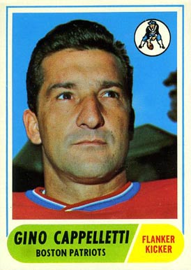 1968 Topps Gino Cappelletti #98 Football Card