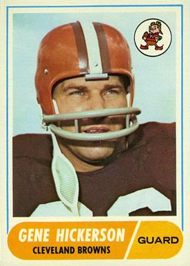 1968 Topps Gene Hickerson #76 Football Card