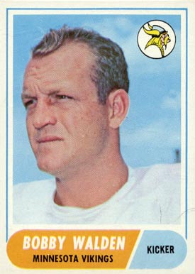 1968 Topps Bobby Walden #54 Football Card