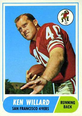 1968 Topps Ken Willard #34 Football Card