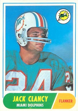 1968 Topps Jack Clancy #14 Football Card