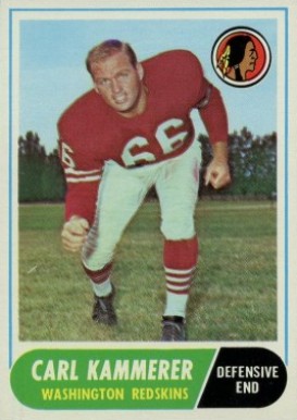1968 Topps Carl Kammerer #10 Football Card