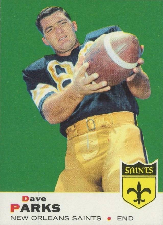 1969 Topps Dave Parks #127 Football Card