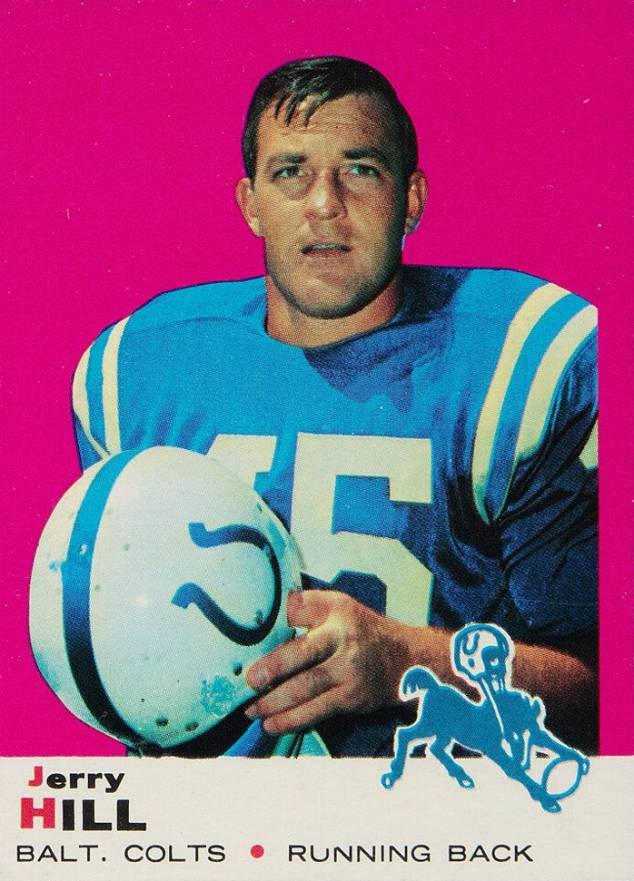1969 Topps Jerry Hill #94 Football Card