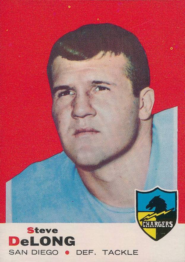 1969 Topps Steve Delong #129 Football Card