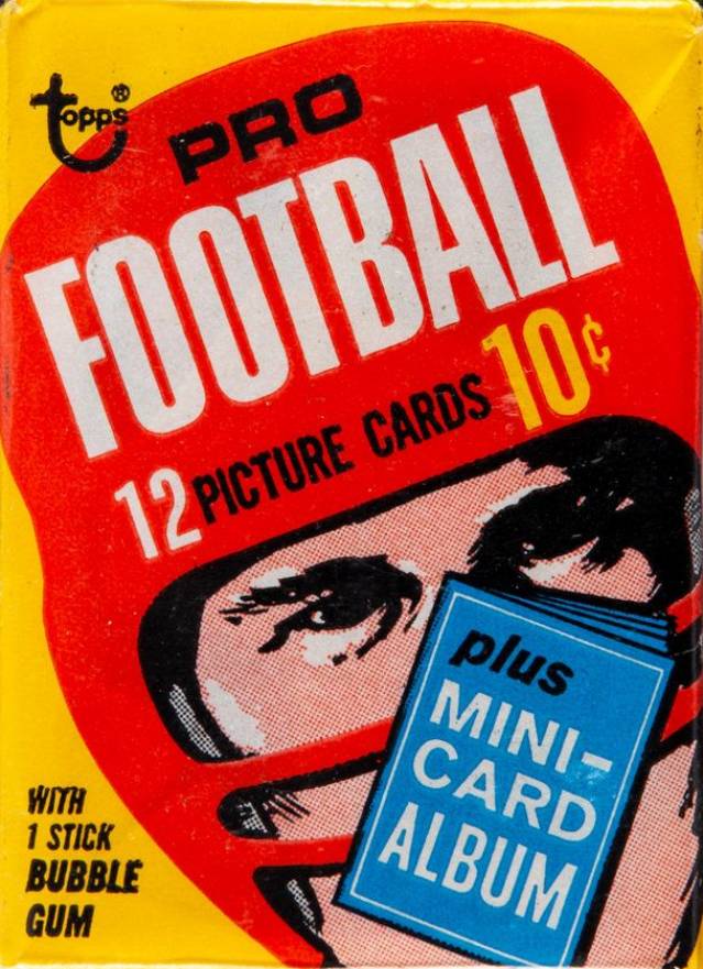 1969 Topps Wax Pack #WP Football Card