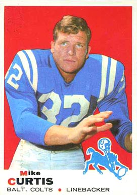 1969 Topps Mike Curtis #229 Football Card